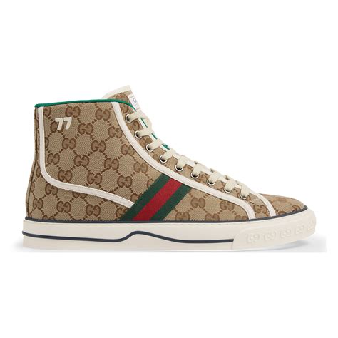 gucci brown tennis shoes|gucci tennis shoes men's.